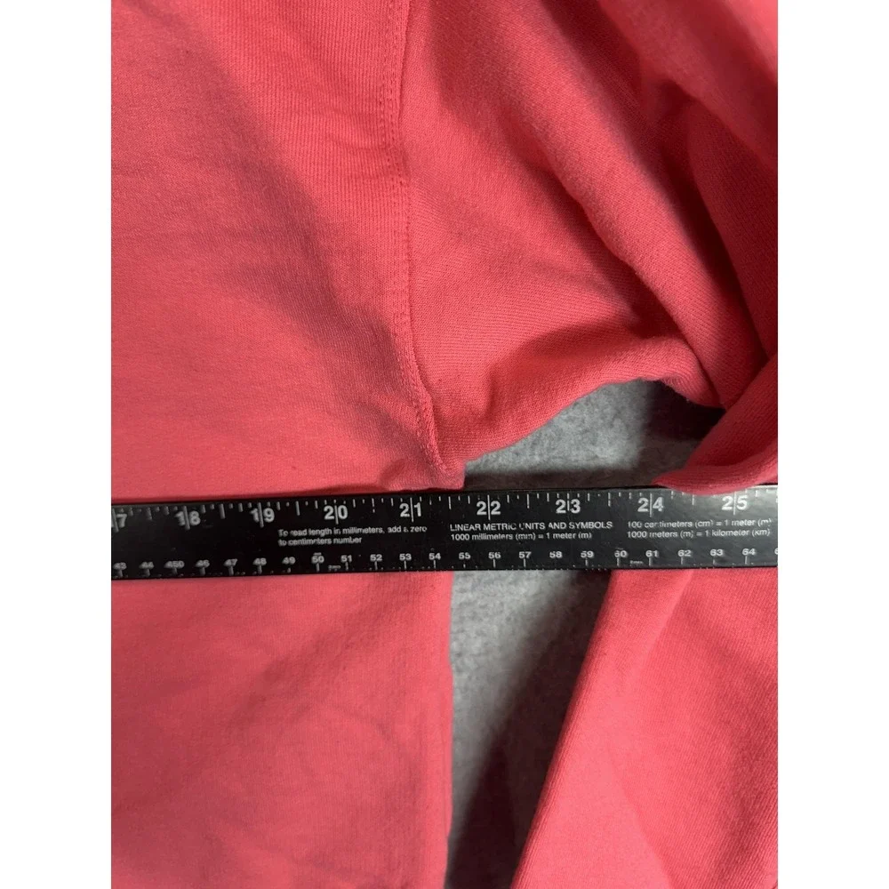 Champion Hoodie Mens Medium Pink Pullover Authentic Athleticwear Spell Out Logo
